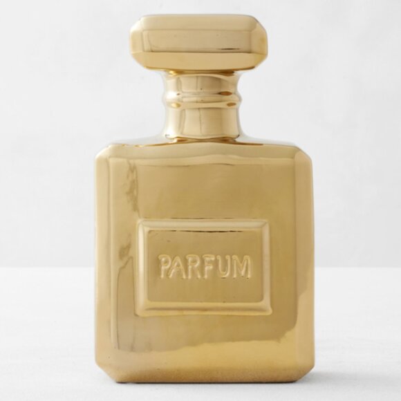 Z Gallerie Gold Coin Bank Accent - Picture 1 of 5